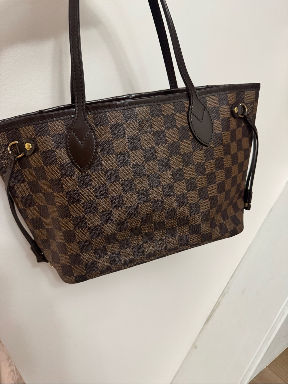 LOUIS VUITTON NEVERFULL PM IN DAMIER EBENE - Picture 11 of 15